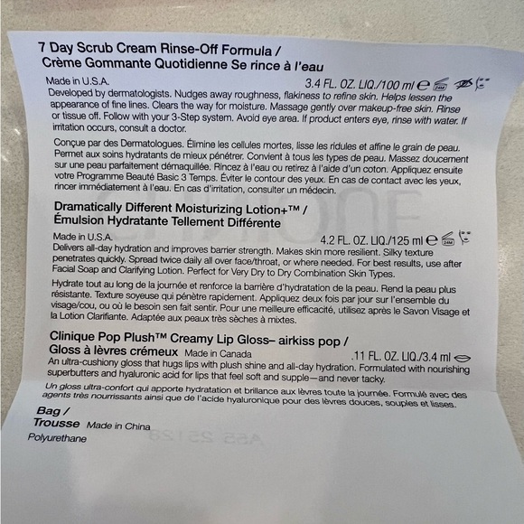 Clinique Skincare Set with Silver Bag - Picture 5 of 5